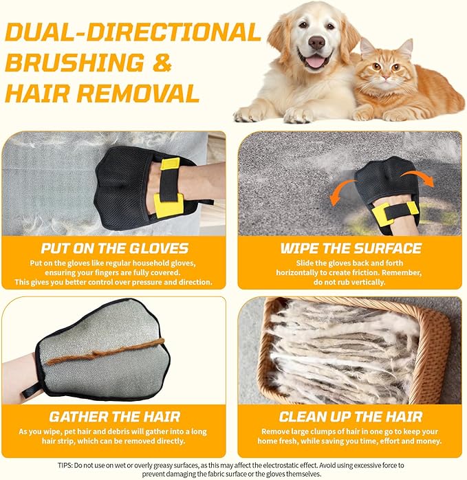 Pet Hair Removal Tool,Pet Hair Remover, Dog and Cat Hair Remover,Lint Remover 3-Pack,Lint Brush,Fabric Shaver for Carpets,Car Cushions,Sofas,Pet Beds,Furniture & Rug