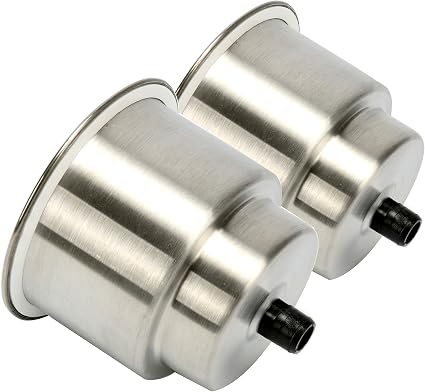 Amarine Made 2pcs Stainless Steel Cup Drink Holder with Drain, Cup Holder for Boat, Car and Marine, Boat Cup Holders for