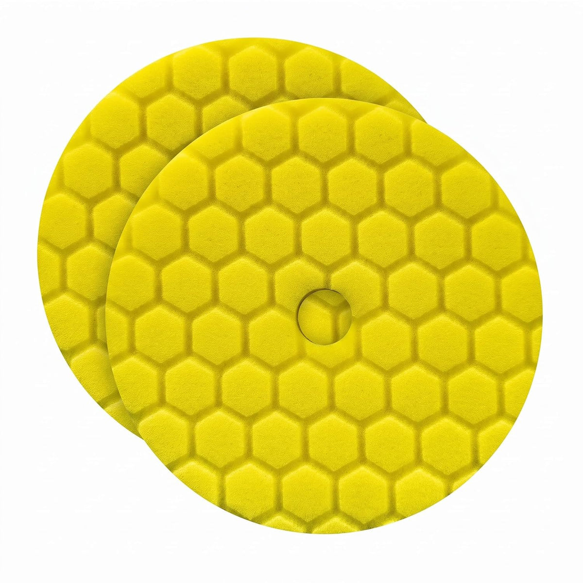 BUFX111HEX6 Hex-Logic Quantum Heavy Cutting Pad, Yellow (6.5 Inch Pad made for 6 Inch backing plates) (Pack of 2)