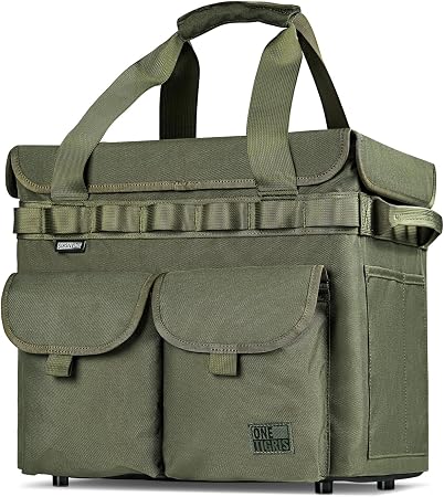 ONETIGRIS Camping Storage Bag with Lid, 25L Collapsible Tactical Tote Bag for Outdoor Camping Travel Picnic Garage Trunk