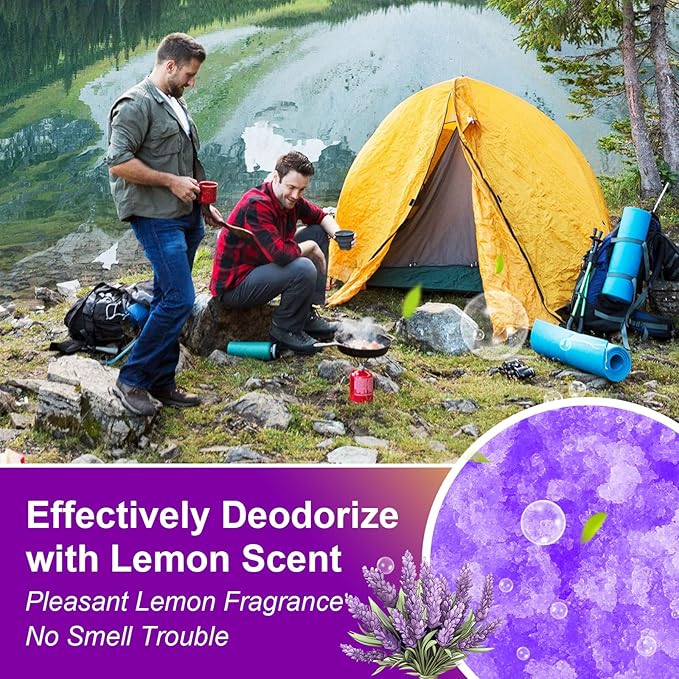 Poo Gel for Portable Toilet, Poo Gel for Camping Toilet, Poo Deodorizing Treatment Portable for car Camping Camping Toilet Bags