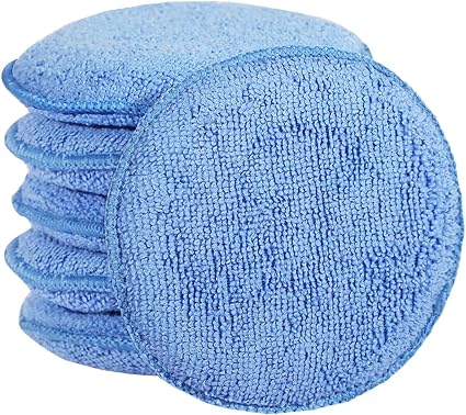 FONAROLL Microfiber Wax Applicator Pads, Car Wax Applicator, Buffing & Detail Polishing Foam Pads for Car Cleaning and F