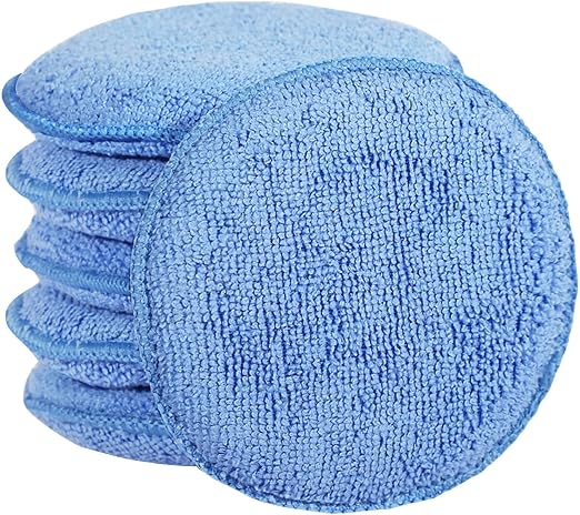 FONAROLL Microfiber Wax Applicator Pads, Car Wax Applicator, Buffing & Detail Polishing Foam Pads for Car Cleaning and F