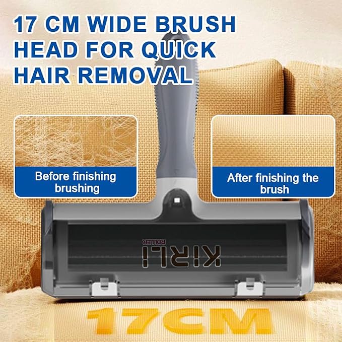 Pet Hair Remover Roller - Reusable Lint Roller for Dog and Cat Hair - Professional Fur Remover Tool for Furniture, Couch, Carpet, Bed - Heavy Duty Animal Hair Cleaner