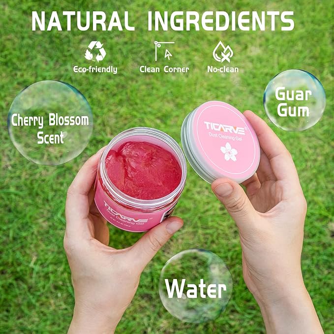 TICARVE 2Pack Cleaning Gel Car Putty Car Clean Putty Gel Auto Tools Car Interior Cleaner Car Cleaner Car Cleaning Slime Car Assecories Keyboard Cleaner Rose (320g/11.2oz)
