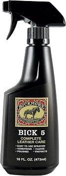 Bick 5 Leather Cleaner Conditioner Spray 16 fl oz, For All Leather Goods, USA Made