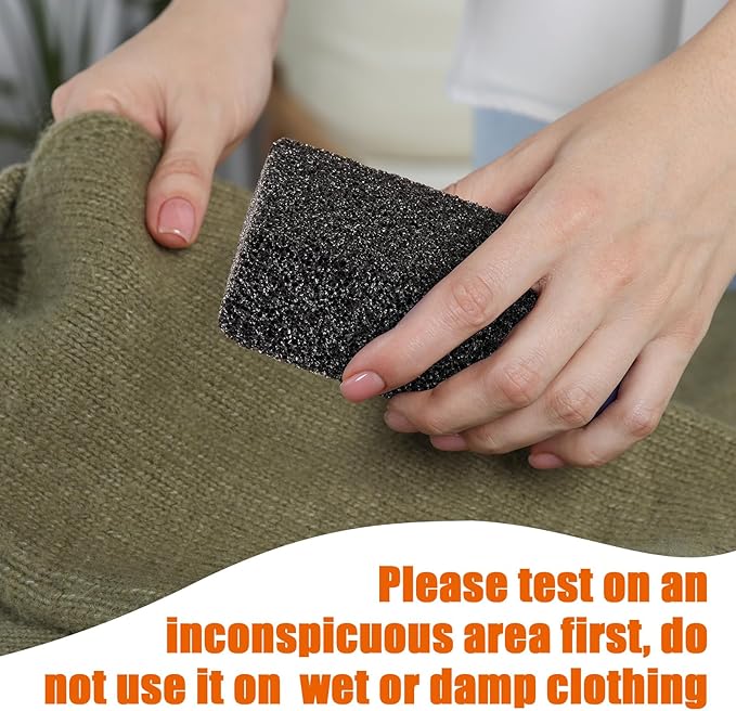 4 Pcs Sweater Pill Remover Fuzz Defuzzer Remover Stone Lint Remover Tools for Sweater Pilling Removal Fuzz Lint Remover, Black, 3.9 x 2.8 x 1.6 Inch