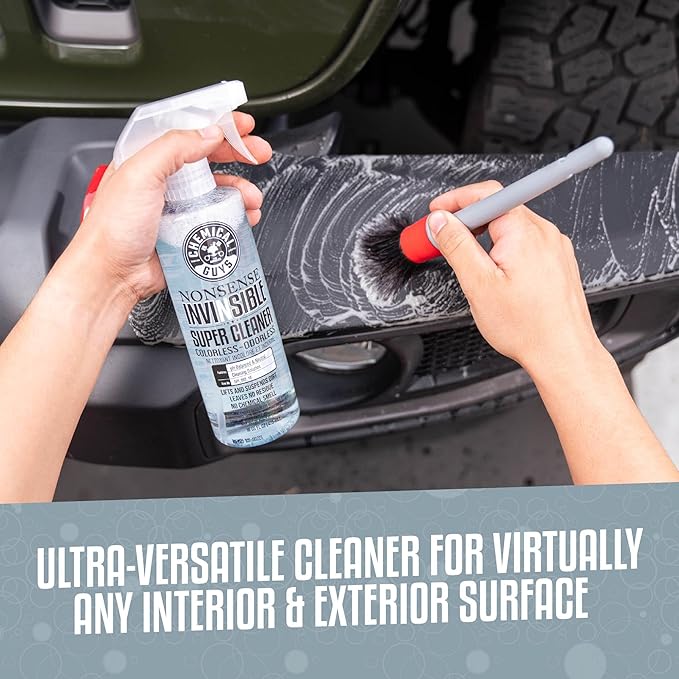 Chemical Guys Nonsense Colorless & Odorless All Surface Cleaner - Clear, Safe for Vinyl, Rubber, Plastic, Carpet, and Upholstery, pH Balanced, Residue-Free, Unscented, 32 oz Spray