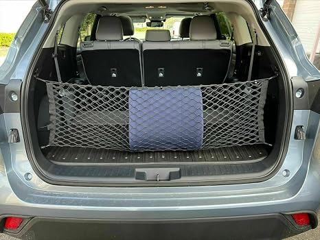 Trunk Organizer Cargo Net for Toyota Highlander 2014–2025 – Envelope Style Cargo Net for SUV – Premium Mesh Car Trunk Or