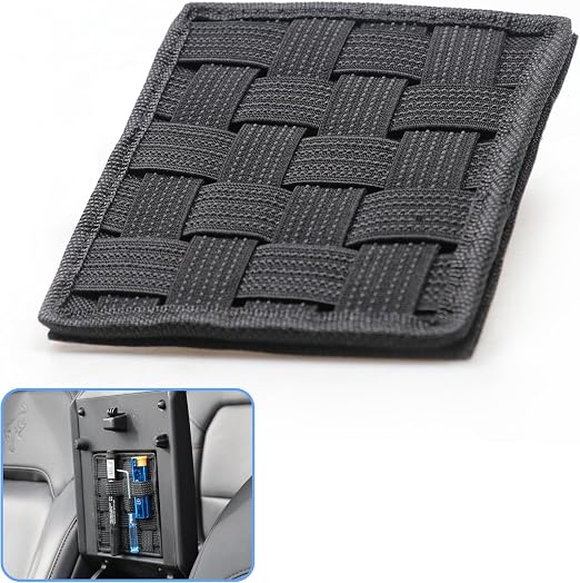 sukemichi Center Console Organizer MOLLE Panel for Ford Bronco Accessories 2021-2025 2026 Armrest Organizer Storage Hold