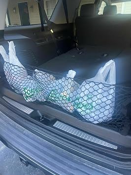 Trunk Organizer Cargo Net for GMC Yukon & Yukon XL 2015–2025 –Envelope Style Cargo Net for SUV–Premium Mesh Car Trunk Or
