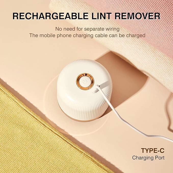 Fabric Shaver, Lint Remover Rechargeable, Electric Portable Sweater Shavers to Fuzz, Lint Balls, Pillings, Bobbles for Clothes and Furniture