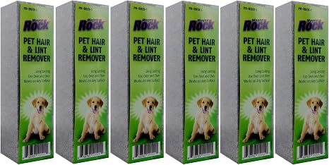 HI TECH Magna Rock Pet Hair Remover 6 Pack – Dog & Cat Fur Remover for Car Interiors, Upholstery & Furniture – Eco-Frien