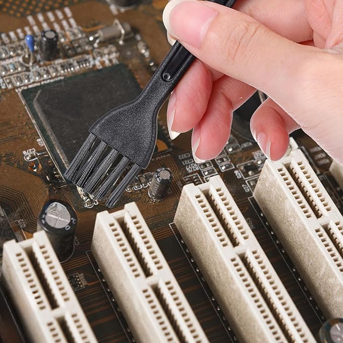 25 Pcs Mini Keyboard Cleaning Brushes Kit Electronic Dust Clean Brush Small Anti Static Cleaning Brush with PP Handle for Computer Motherboard Keyboard Camera Small Space