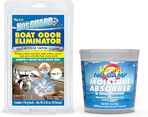STAR BRITE Odor & Moisture Control Kit: NosGUARD Boat Odor Eliminator + No Damp Moisture Absorber Bucket - Comprehensive