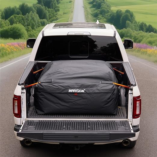 Truck Bed Cargo Bag, 34 Cubic Feet 100% Waterproof Cargo Bag for Truck Bed, Heavy Duty Pickup Storage Bag Fits Any Truck