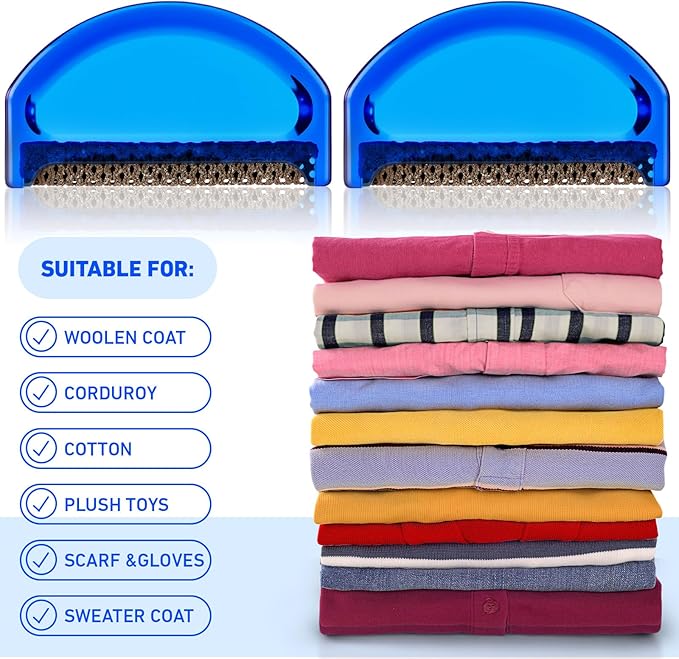 Boao 4 Pieces Sweater Combs to Remove Pilling Sweater Defuzzer Multi-Fabric Shaver and Cashmere Comb Wool Pilling Remover Pills, Fuzz from Clothes (Minimalist Modern)