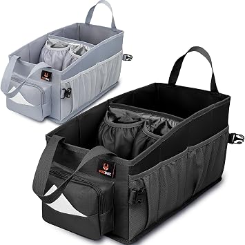 FoxBox Car Seat and Trunk Organizer, SUV Front or Back Seat Storage - Passenger Floor, Under or Between Seats Organizati