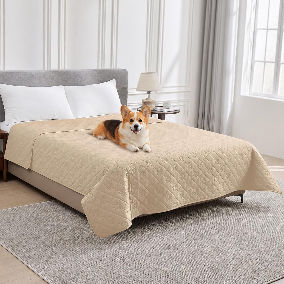 Waterproof Bed Cover for Dogs, Pet Blanket for Mattress Washable