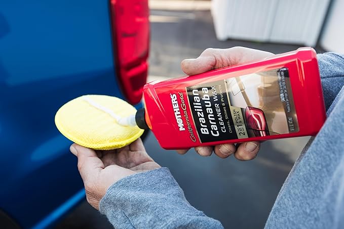Mothers California Gold Brazilian Carnauba Cleaner Wax, 1 gal. — Cleans & Waxes in One Step, Removes Oxidation & Swirls, Premium Carnauba Shine & Protection for All Paint Finishes (05702)