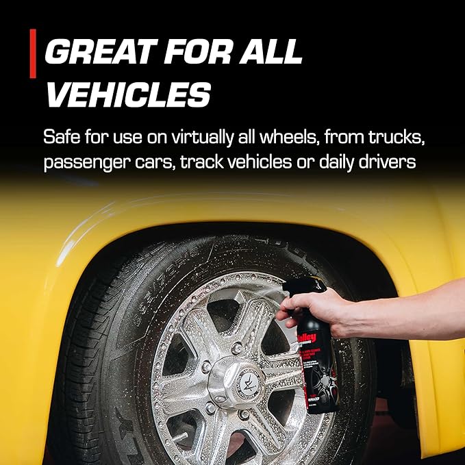Holley Wheel Clean - Wheel Cleaner & Brake Dust Remover - Acid-Free Formula for Tires - Spray on and Dissolve Grime - 16 oz.