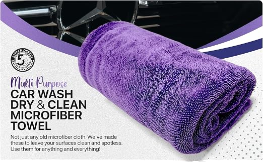 Motors Fast Drying Towels for Cars 31"x20" Car Wash Dry & Clean Microfiber Towel Twist-Loop Pile for Faster One-Pass Veh