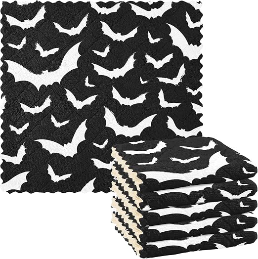 Kitchen Dish Towels 6 Pack, Dish Cloths for Drying Dishes Absorbent Cleaning Cloths Washcloth Reusable Dishcloths Dish R