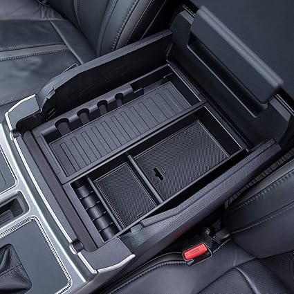 PIMCAR Compatible with Ford 2015-2020 F150, 2017-2022 F250 F350 F450, 2018-2024 Expedition Center Console Organizer Inse
