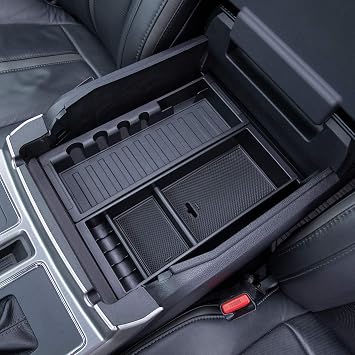 PIMCAR Compatible with Ford 2015-2020 F150, 2017-2022 F250 F350 F450, 2018-2024 Expedition Center Console Organizer Inse