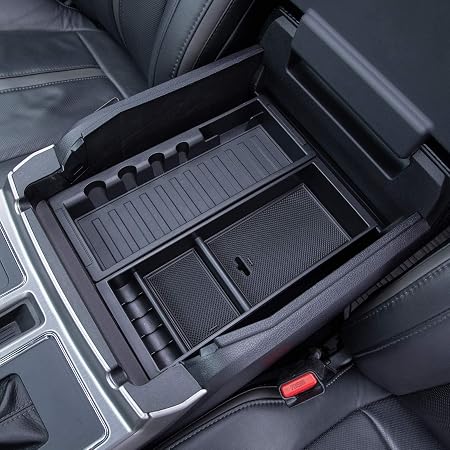 PIMCAR Compatible with Ford 2015-2020 F150, 2017-2022 F250 F350 F450, 2018-2024 Expedition Center Console Organizer Inse