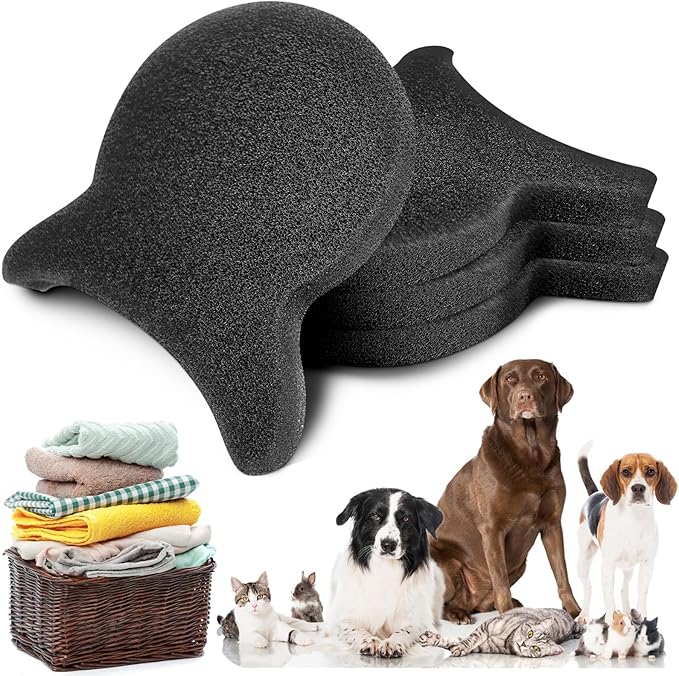 Pet Hair Remover for Laundry, Reusable Dog & Cat Hair Remover Tool, Effectively Removes Pet Hair, Lint and Dander from Bedding and Clothing, Suitable for Washing Machines, Dryers 4PCS