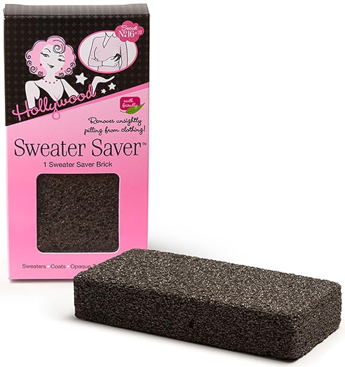 Hollywood Fashion Secrets Sweater Saver Brick - Effective Pill Remover for Clothing