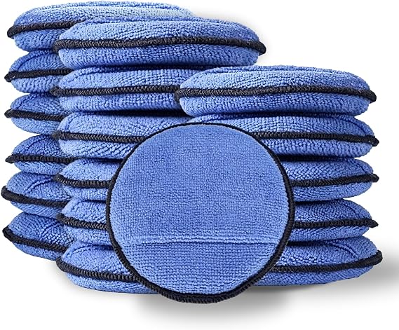 18PCS Car Wax Applicator Pads, Car Polishing Pad, Automotive Wax Applicator with Finger Pocket, Universal Auto Accessori