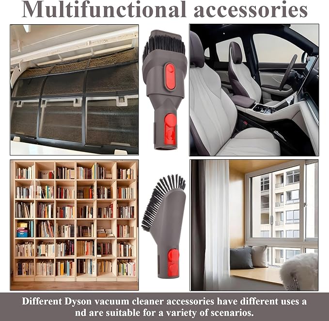 Professional Vacuum Attachment Kit for Dyson GEN5 G5 V15 V12 V11 V10 V8 V7 Detect Cyclone Torque Drive Absolute Animal Trigger Cordless Vacuum Accessories Extension Hose Replacement Brush
