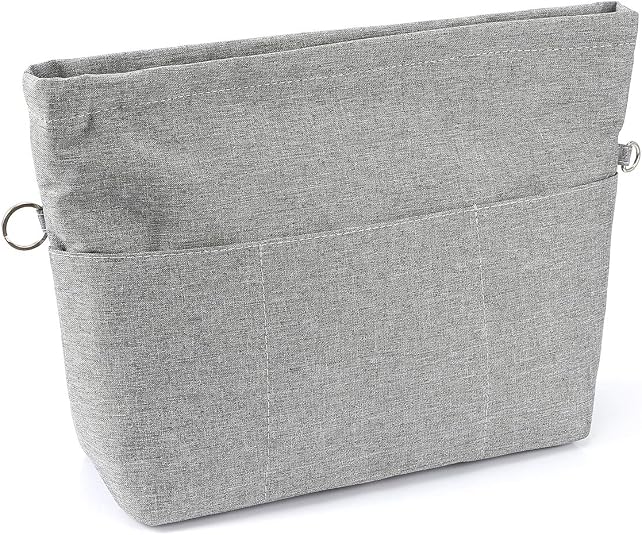 VANCORE Purse Organizer Insert for Handbags,Tote Bag Organizer Insert with Zipper Bag,Premium Handbag Organizer Inside L