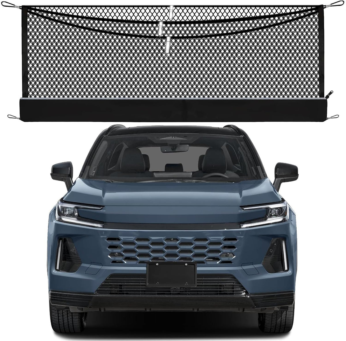 3-Layer Cargo Net for Toyota RAV4 2026-2027, Zoned Storage Trunk Net
