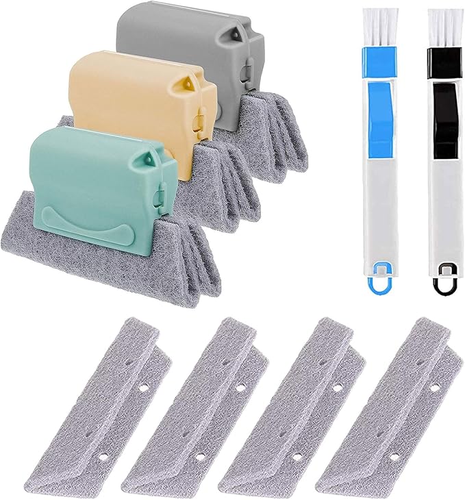 Magic Window Track Cleaner, Window Groove Cleaning Brush Tools Set