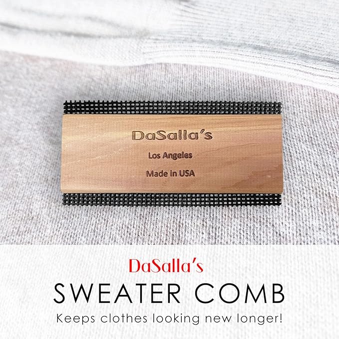 DaSalla's - Sweater Comb, Portable Lint Remover, Cashmere Comb, Fuzz Remover, Sweater Comb Pill Remover, Lint Cleaner for Clothes