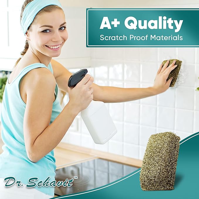 Perfect Scour 2 Pack Scrub Sponges for Kitchen - Multipurpose Non-Scratch Sponge with Heavy Duty Scouring Power - Soft and Fast Cleaning Scrubber for Cleaning Dishes, Pans, Pots and Hard Stains