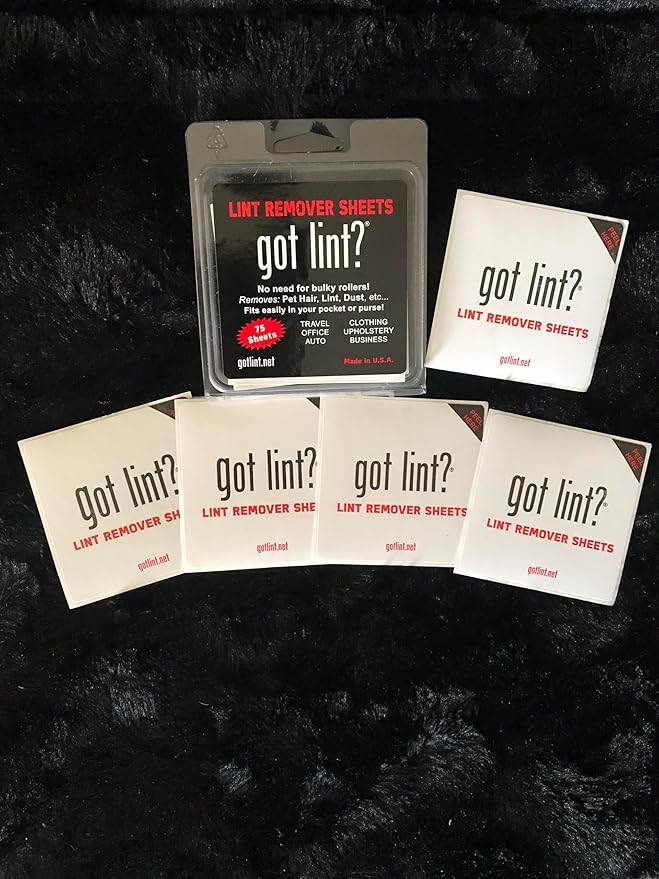 Generic got lint? | Lint Remover Sheets | 3 Pack (225 Total lint Removing Sheets), White