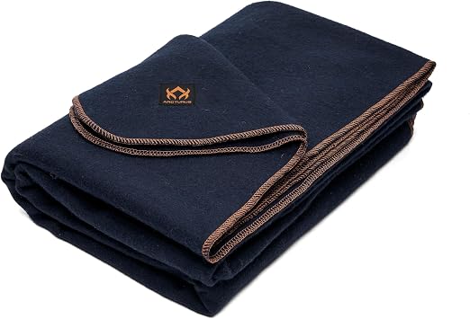 Arcturus Military Wool Blanket - Warm, Thick, Washable - Great for Outdoors, Camping, Stadium Blanket, Picnics, Travel -