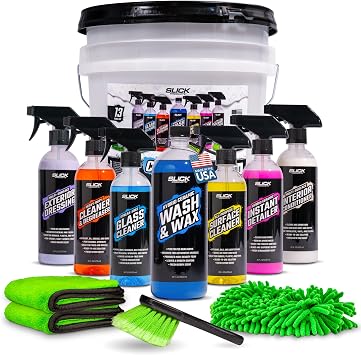 Slick Products Complete Car Wash & Detail Kit - 13 Piece
