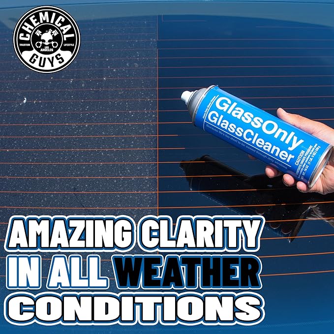 Chemical Guys CLDSPRAY100 Foaming Glass Cleaner (Works on Glass, Windows, Mirrors, Navigation Screens & More; Car, Truck, SUV and Home Use), Ammonia Free & Safe on Tinted Windows, 19 fl oz