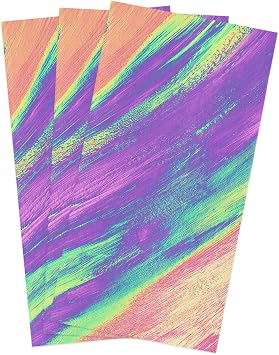 Kitchen Dish Towels and Dishcloths Sets 3 Pack, Purple Teal Red Ombre 18 X 28 Inches Absorbent Hand towels dish rags wit