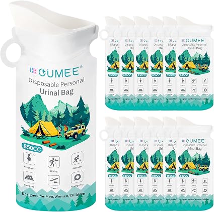 OUMEE 850ML Emergency Disposable Urinal Bags, 8/12/20/28 Pcs