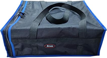 ATYARD Pizza Delivery Bag, 12" x 12" x 7" Pizza Warmer Bags for Carry Hot, Insulated Food Delivery Bag, Insulated Grocer