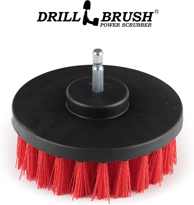 Outdoor Cleaning Tools - Patio Scrub Brush - Outdoor Deck Scrubber Brush - Bird Bath Cleaning Tool - Fountain Cleaning Brush - Garden Statues Cleaning Tools - Concrete Stain Cleaner - House Siding