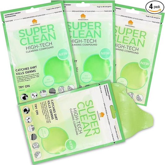 FiveJoy Car Cleaning Gels, 4-Pack Universal Auto Detailing Tools Car Interior Cleaner Putty, Dust Cleaning Mud for PC Tablet Laptop Keyboard, Camera, Printers, Calculator - 320g (2.8oz/pcs)