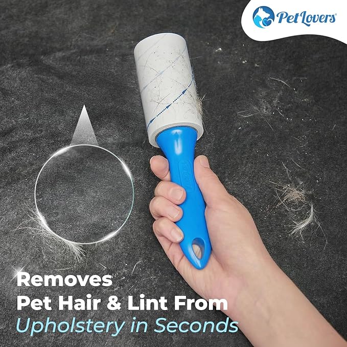 PetLovers Extra Sticky Lint Roller Value Set 270 Sheets for Pet Hair Removal and Clothes, Dog and Cat Lint Remover, 3 Pack