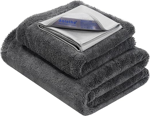 Car Drying Towels Extra Large Super Absorbent 1300gsm with Plush Edgeless, Microfiber Drying Towels for Cars, Trucks, SU